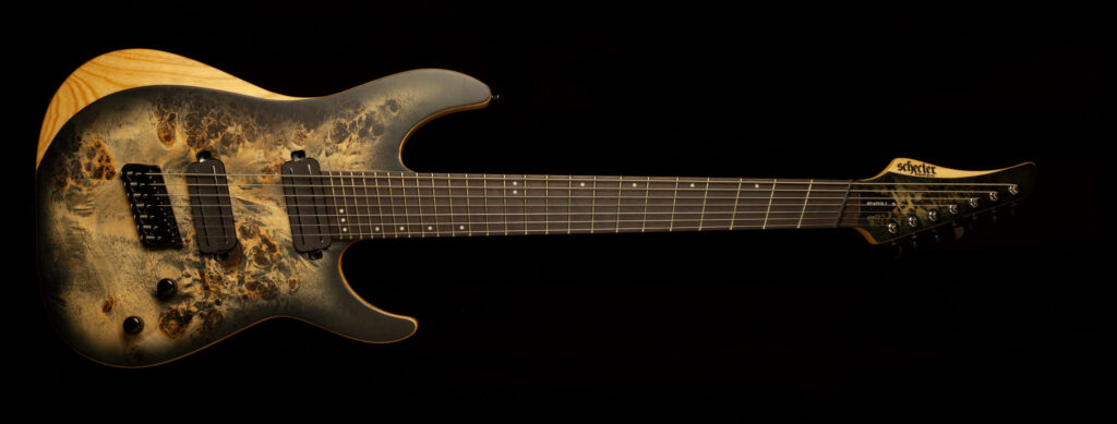 Schecter Reaper-7 Multiscale Satin Charcoal Burst