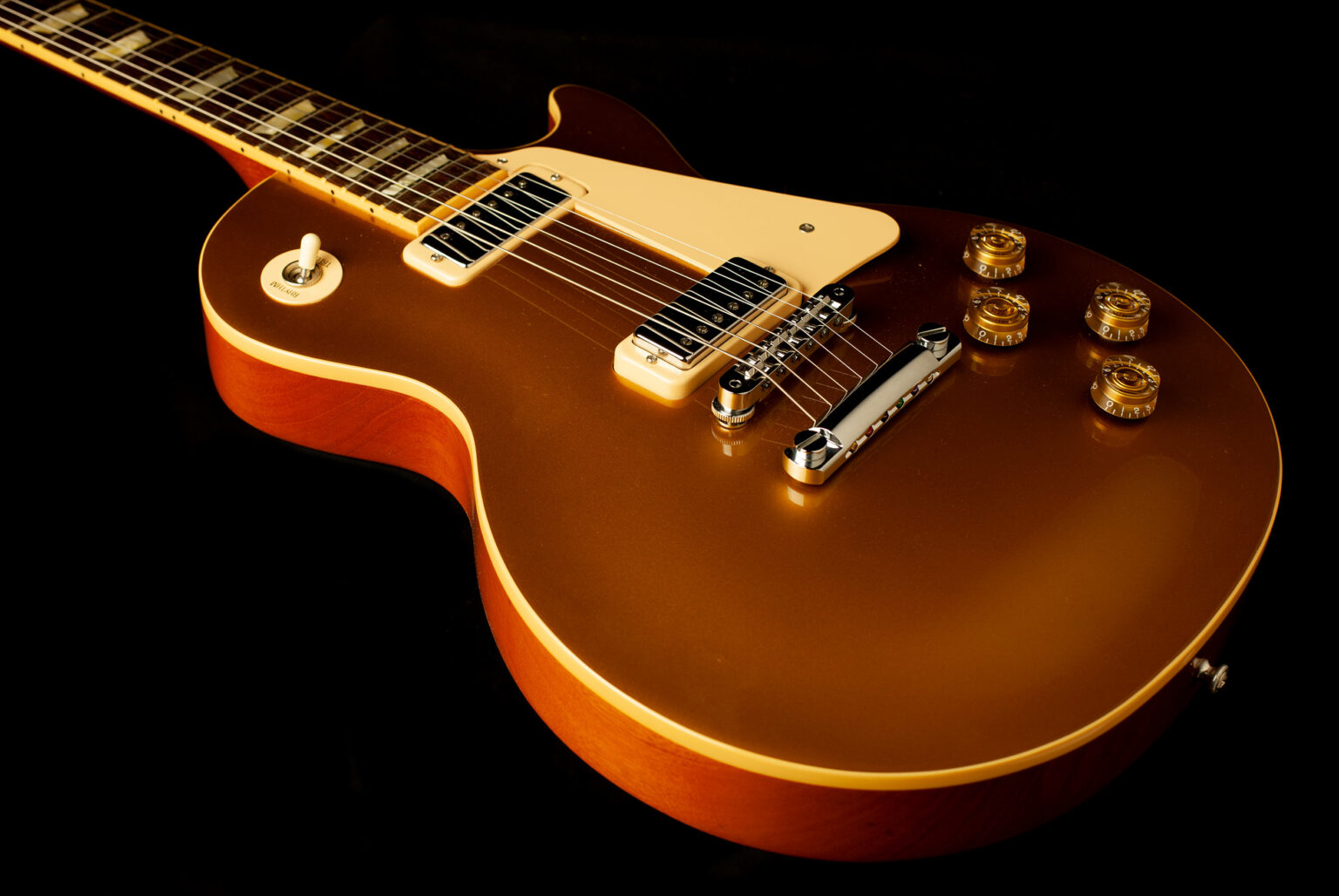 Gibson Les Paul Deluxe Goldtop 2007 - Image 6