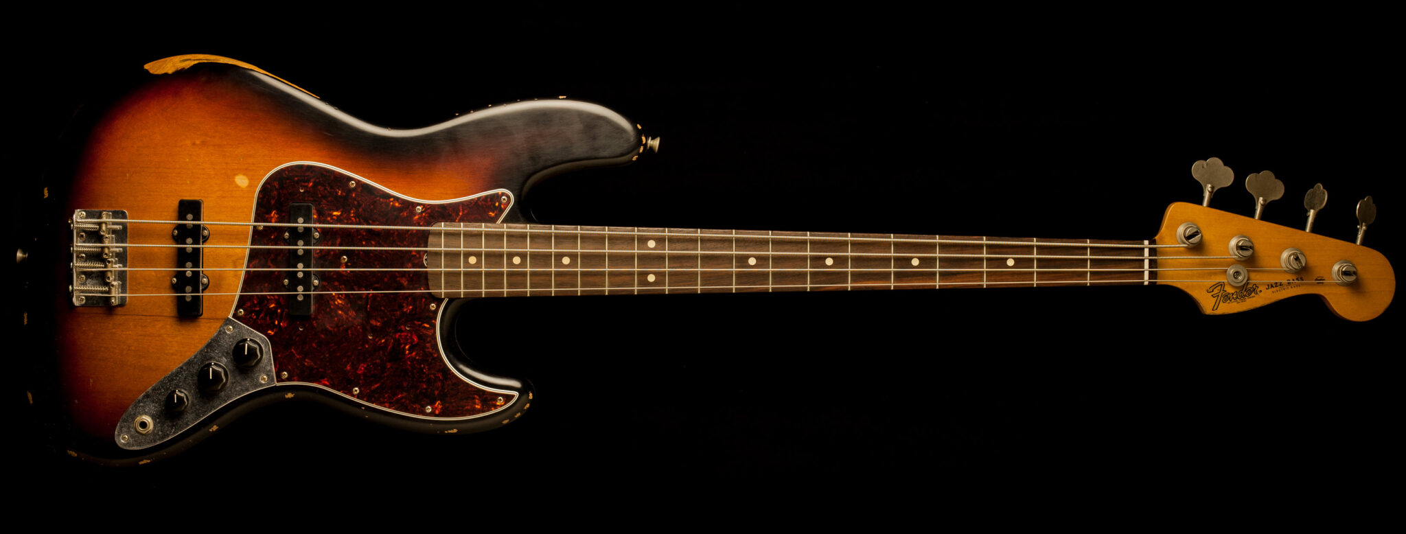 Fender Jazz Bass Road Worn 60's 3Tone Sunburst Gitarren Total