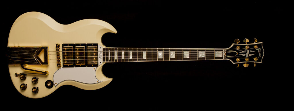 Gibson Les Paul SG Custom 1961 60th Anniversary Sideways Vibrola Polaris White