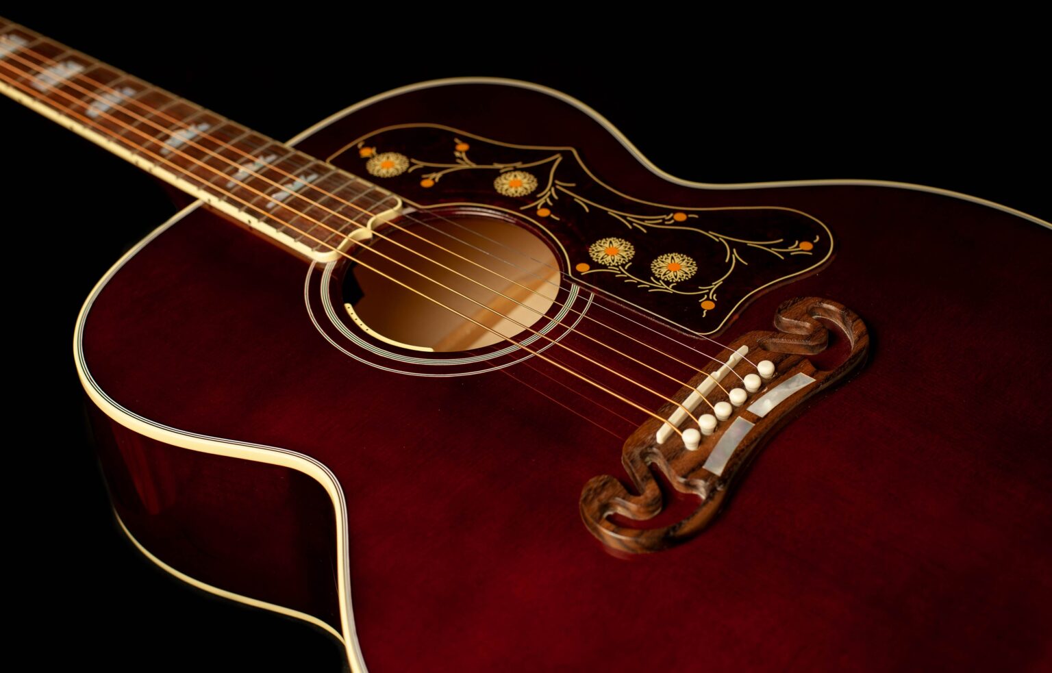 Gibson SJ-200 Standard Wine Red - Image 6