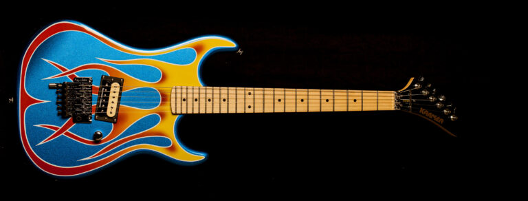 Kramer Baretta "Hot Rod" Blue Sparkle Flame