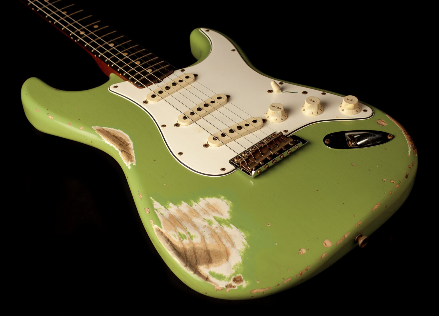 Fender Stratocaster '63 Faded Sweet Pea Green Heavy Relic – Bild 5