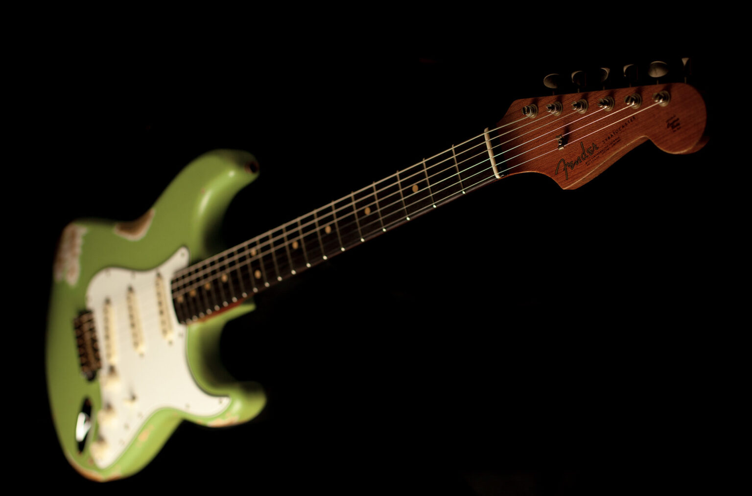 Fender Stratocaster '63 Faded Sweet Pea Green Heavy Relic – Bild 7