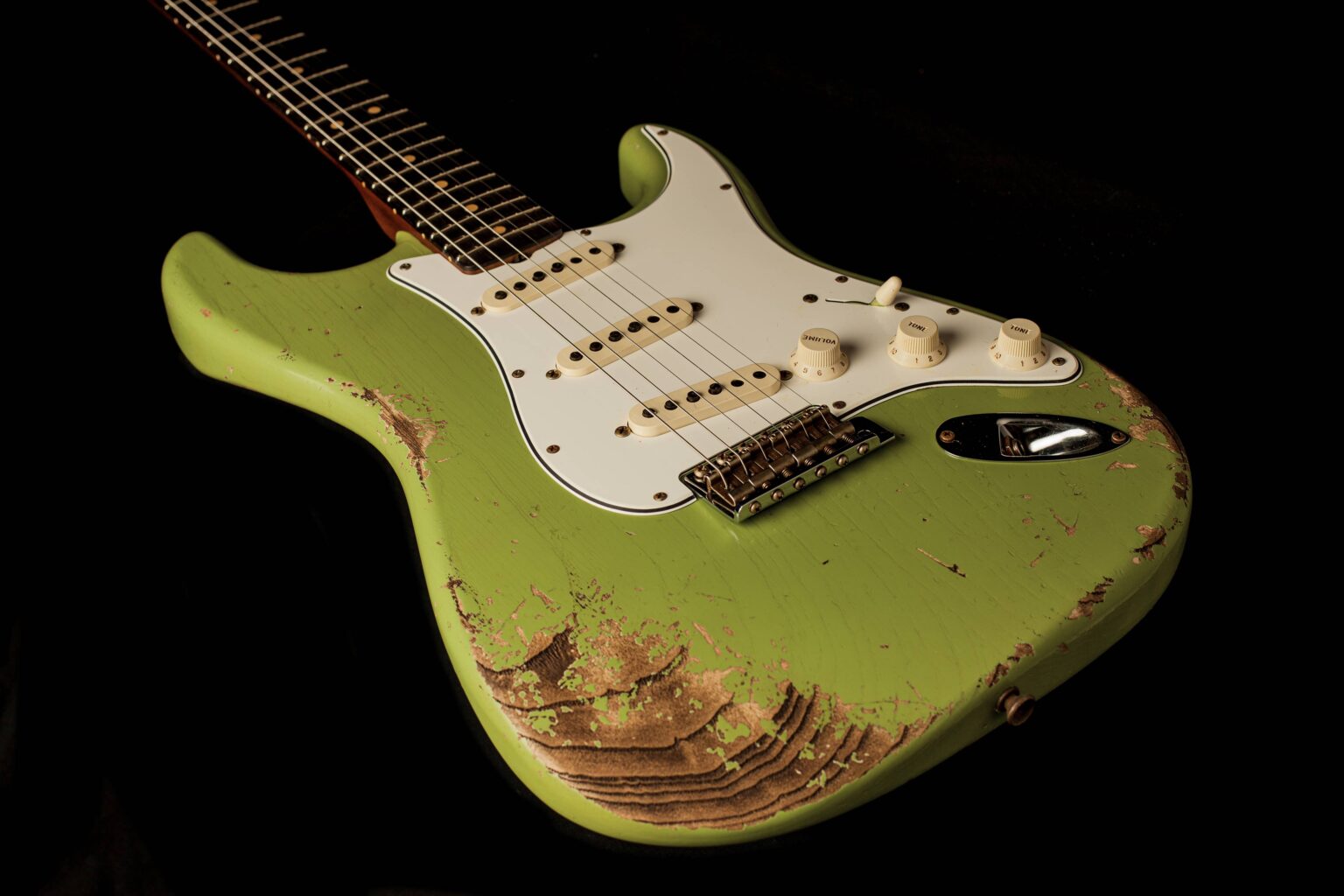 Fender Stratocaster '63 Faded Sweet Pea Green Heavy Relic – Bild 5