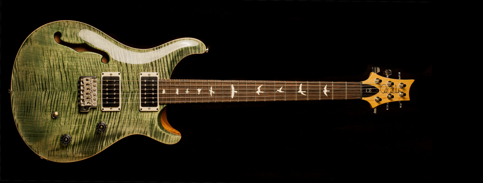 PRS CE 24 Semi-Hollow Trampas Green