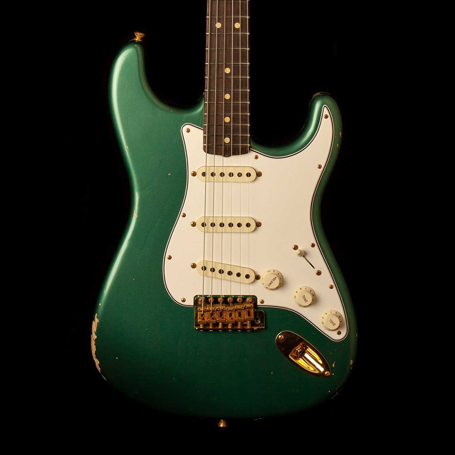 Fender Stratocaster '63 Sherwood Green Metallic Relic – Bild 2