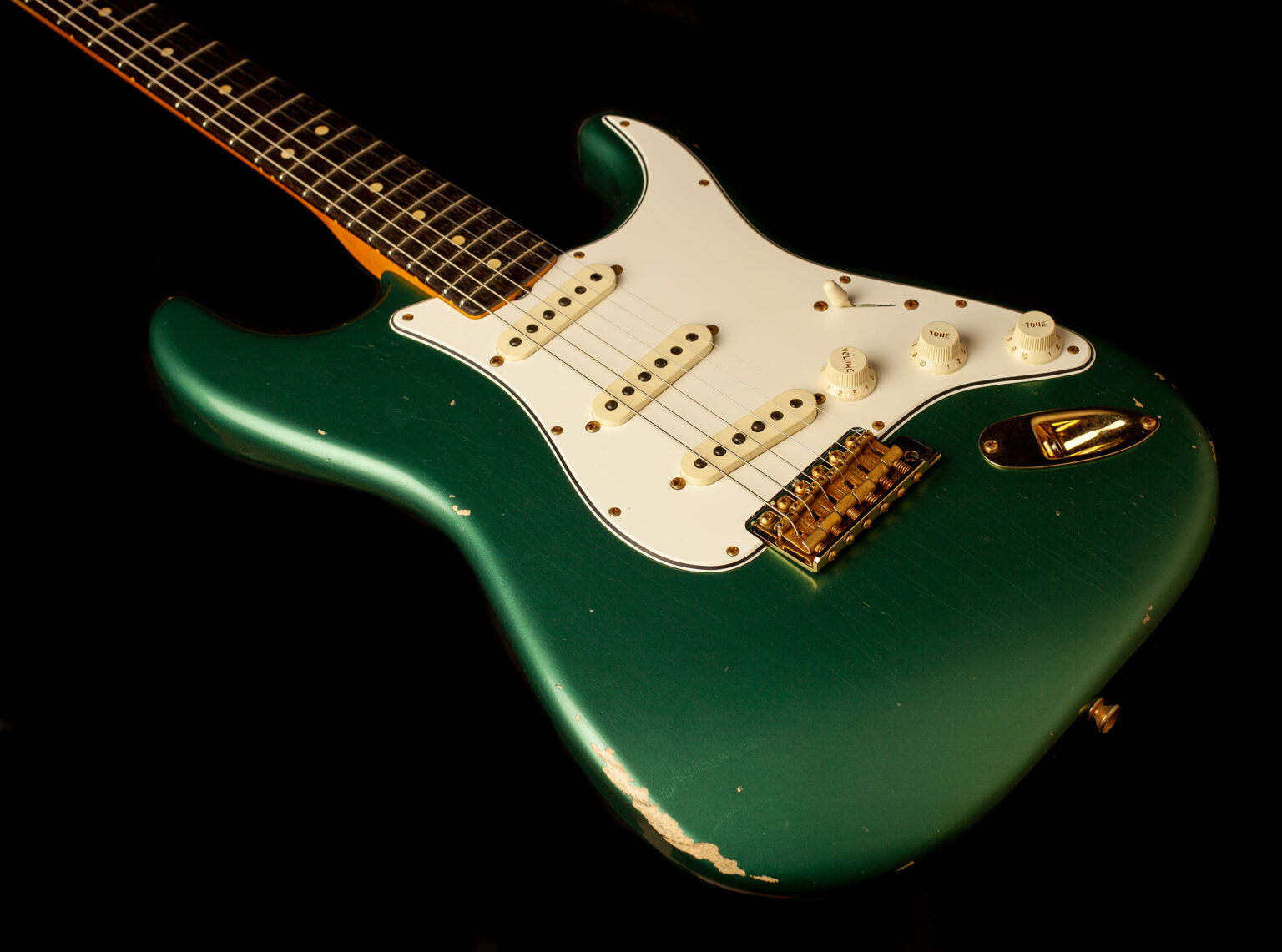 Fender Stratocaster '63 Sherwood Green Metallic Relic – Bild 6