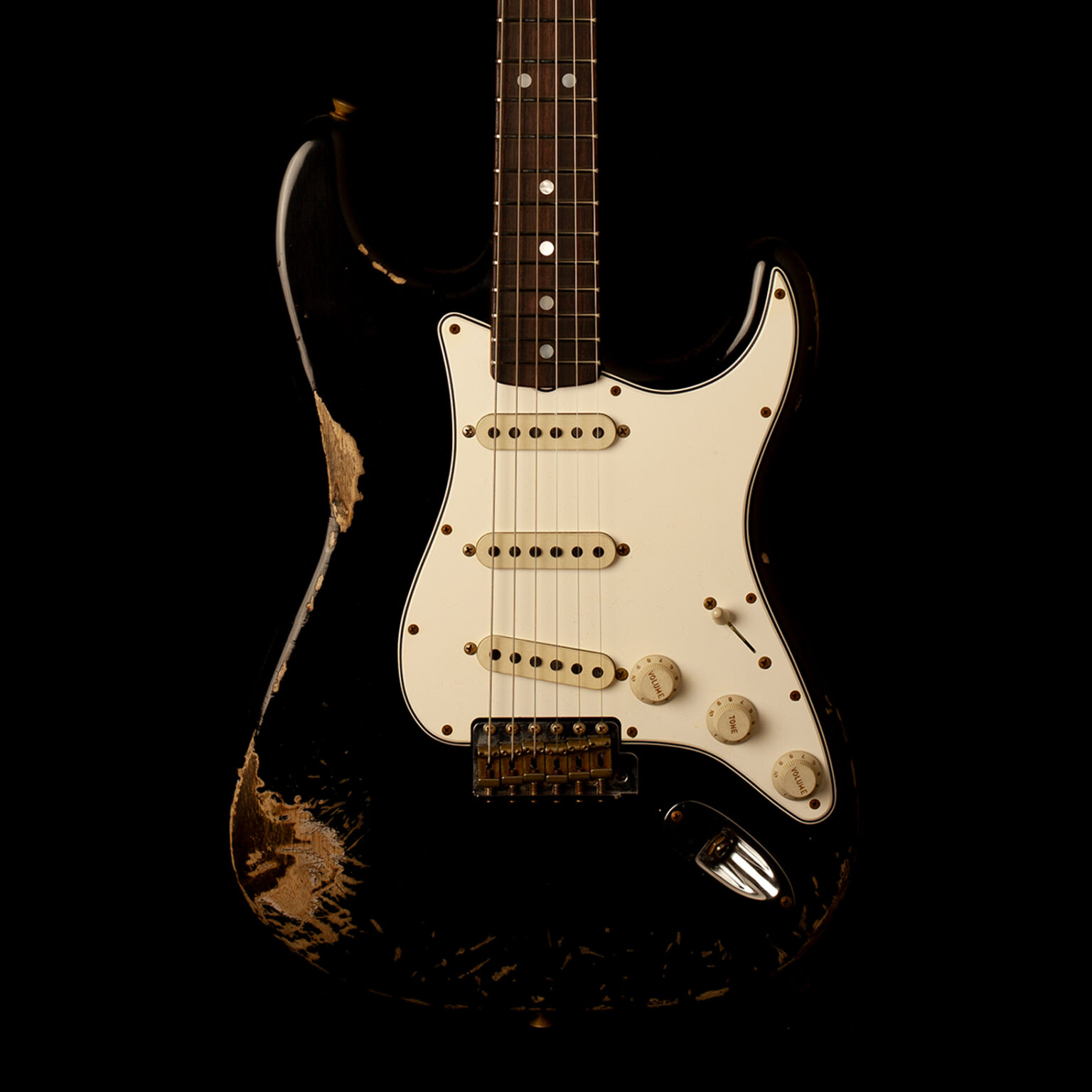 Fender Stratocaster '66 Faded Black Heavy Relic – Bild 2