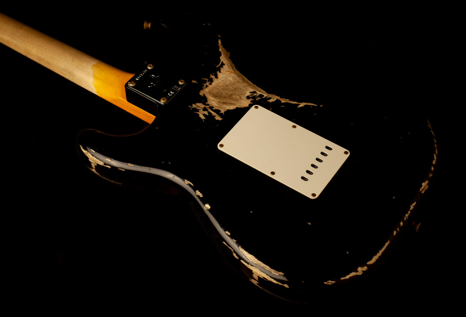 Fender Stratocaster '66 Faded Black Heavy Relic – Bild 7