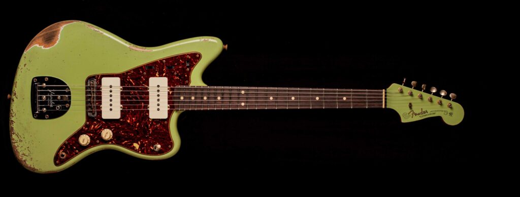 Fender Jazzmaster '62 Faded Aged Sweet Pea Green