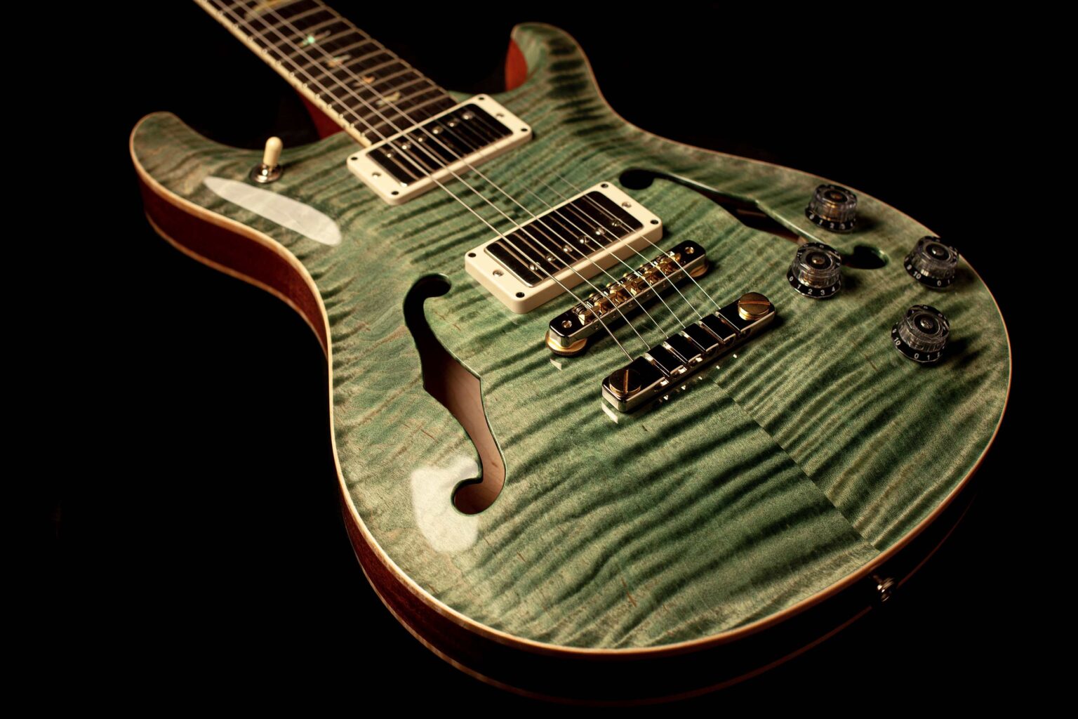 PRS McCarty 594 Hollowbody II Trampas Green – Bild 5