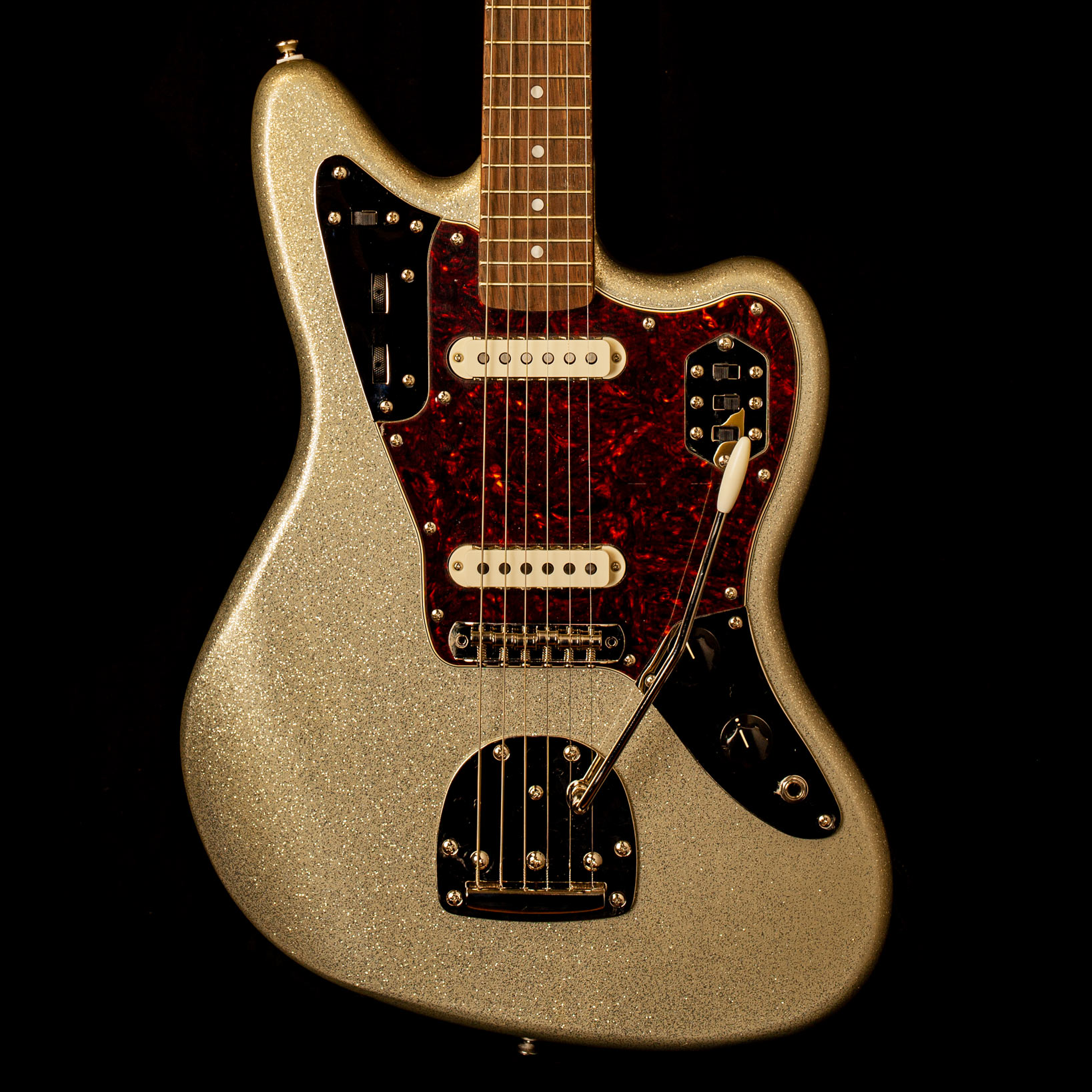 Squier Jaguar Classic Vibe '60s Silver Sparkle FSR - Gitarren Total Squier Jaguar Classic Vibe '60s Silver Sparkle FSR - Gitarren Total