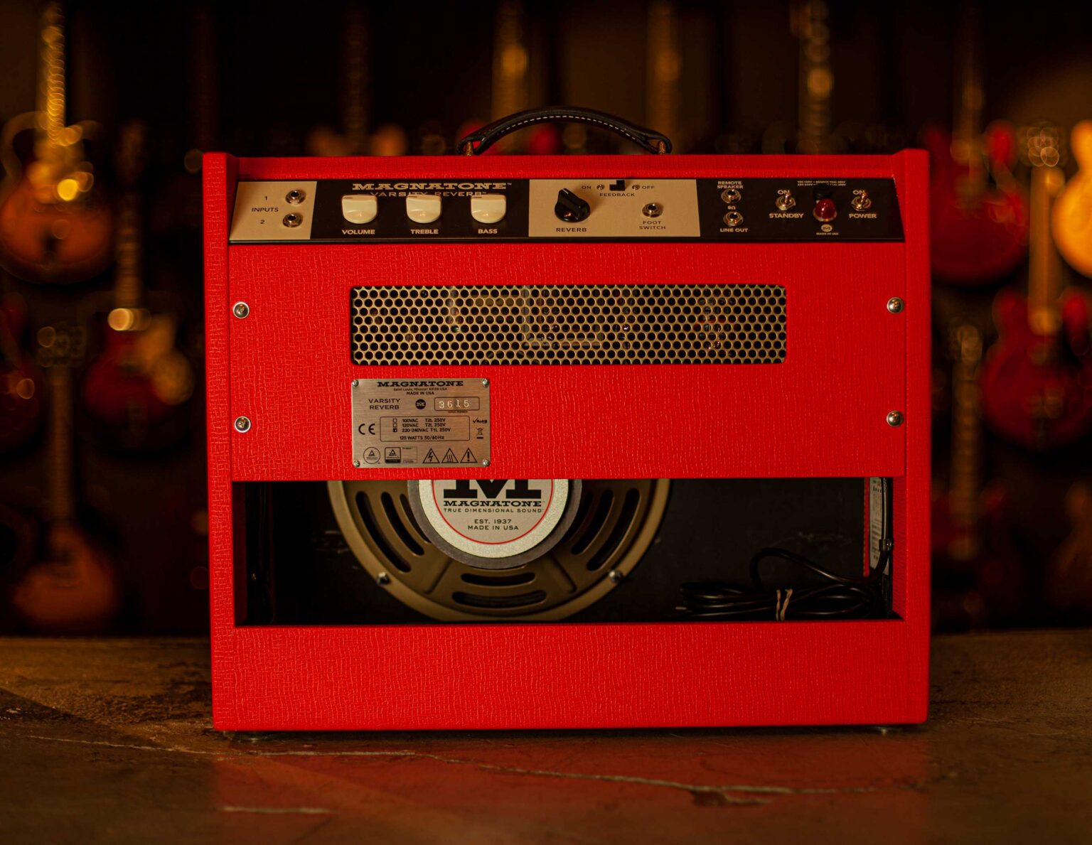 Magnatone Varsity Reverb Combo HiWatt Red – Bild 3