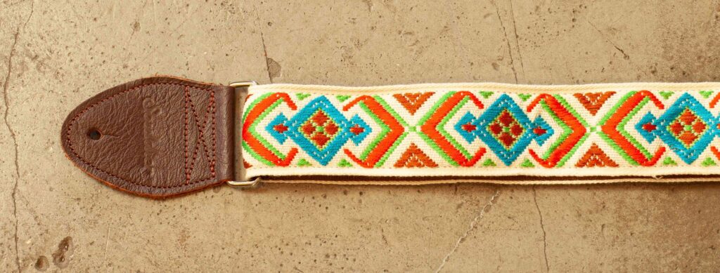 Souldier Strap Diamante Turquoise/Orange/Brown