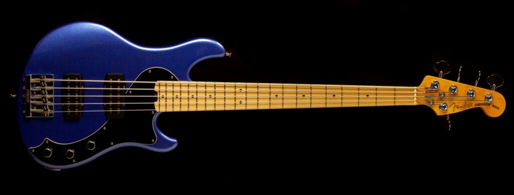 Fender American Standard Dimension Bass V HH Ocean Blue Metallic 2014