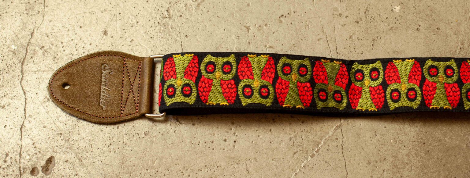Souldier Strap Owls Olive/Red on Black