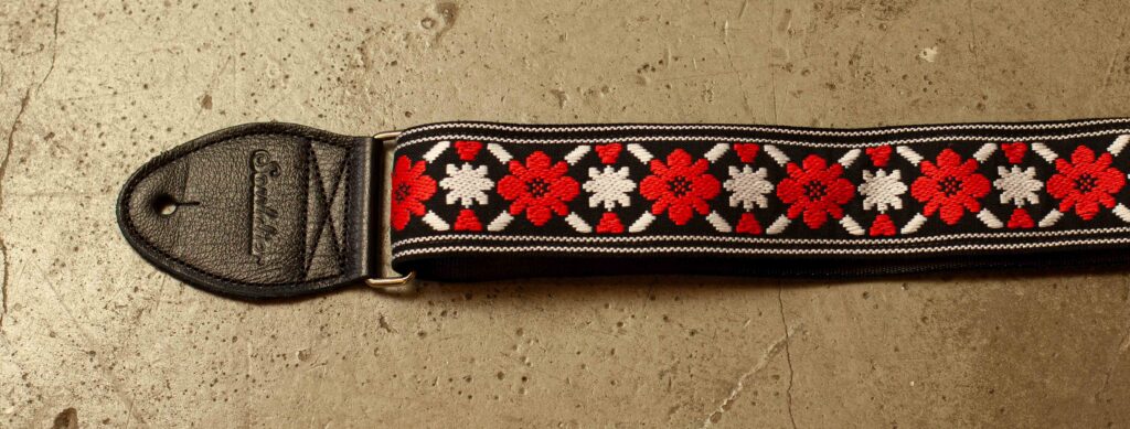 Souldier Strap Tulip Red/White on Black