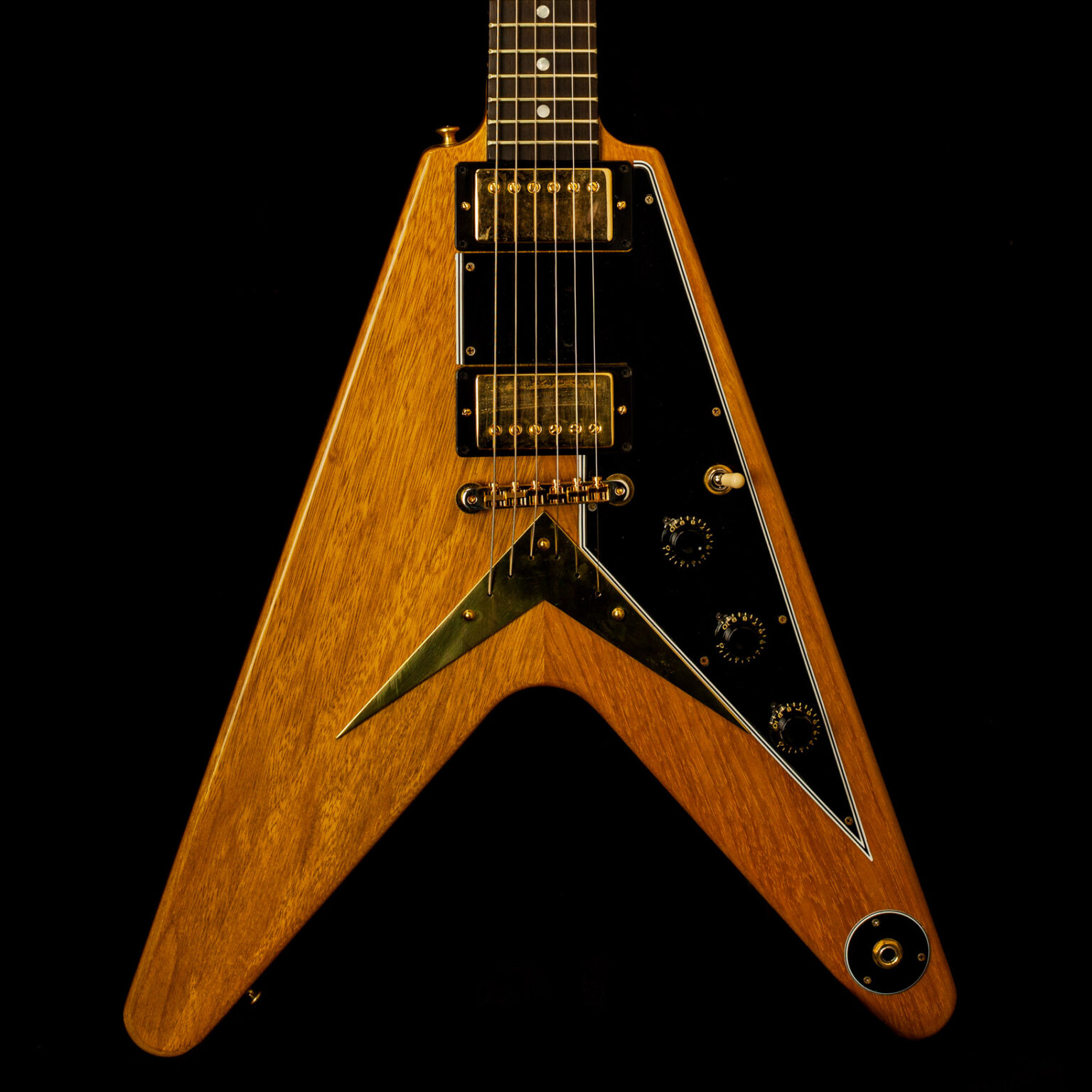 Gibson Korina Flying-V 1958 Reissue Black Pickguard – Bild 2