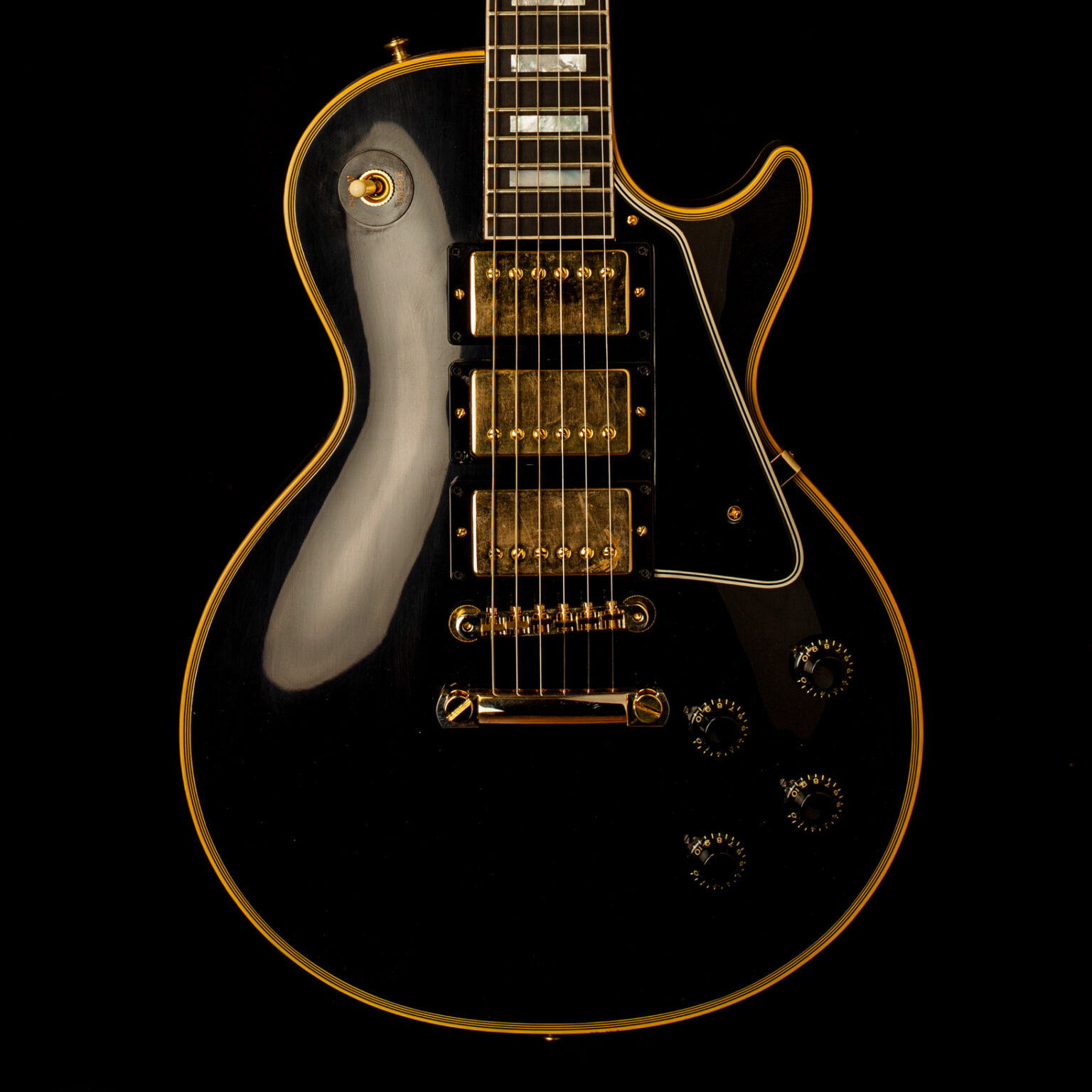 Gibson Les Paul Custom 1957 3-Pickup Ebony - Image 2