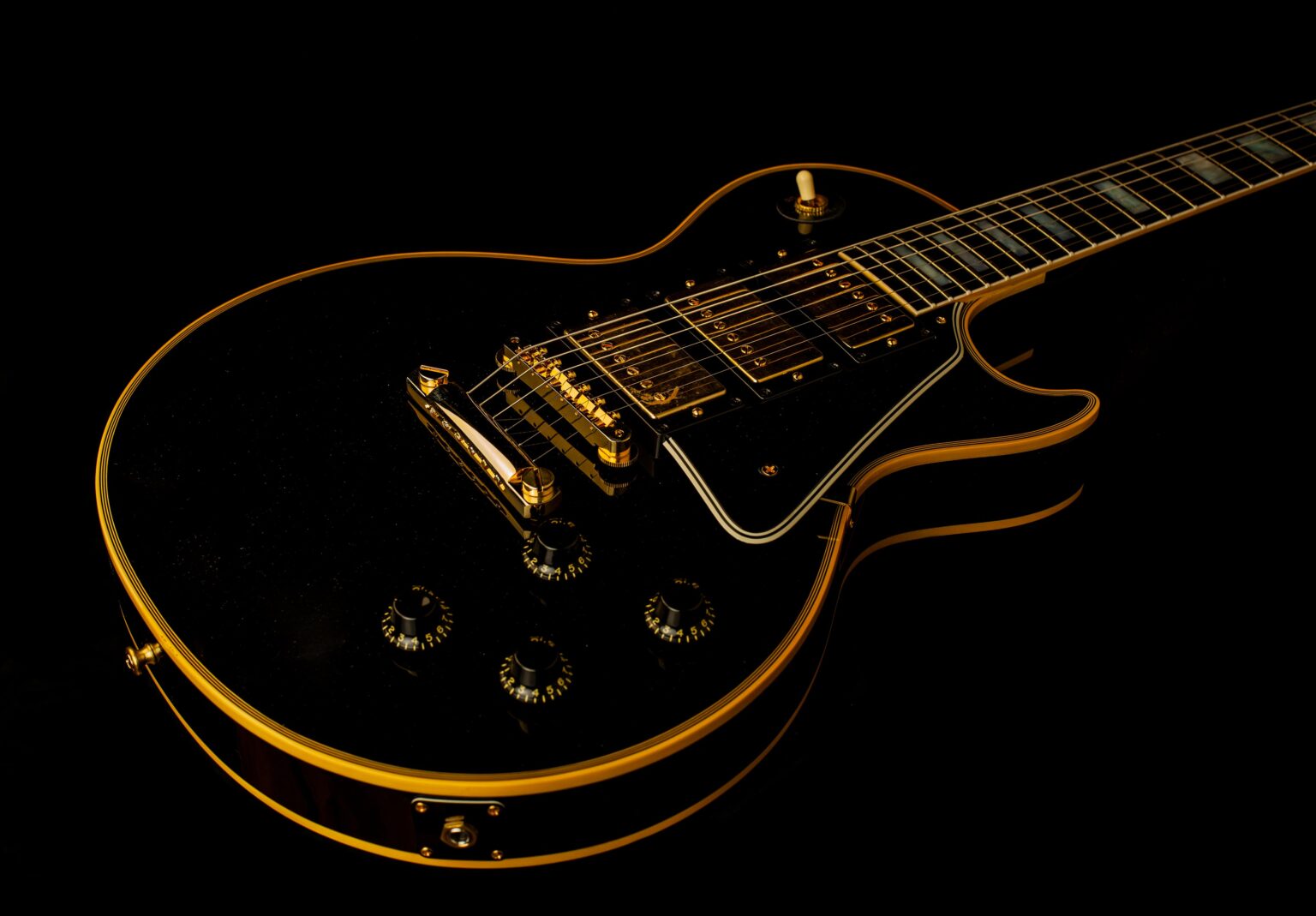 Gibson Les Paul Custom 1957 3-Pickup Ebony - Image 3