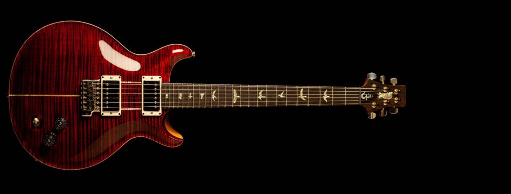 PRS Santana Retro 10 Top Custom Color Fire Red Wrap 2012
