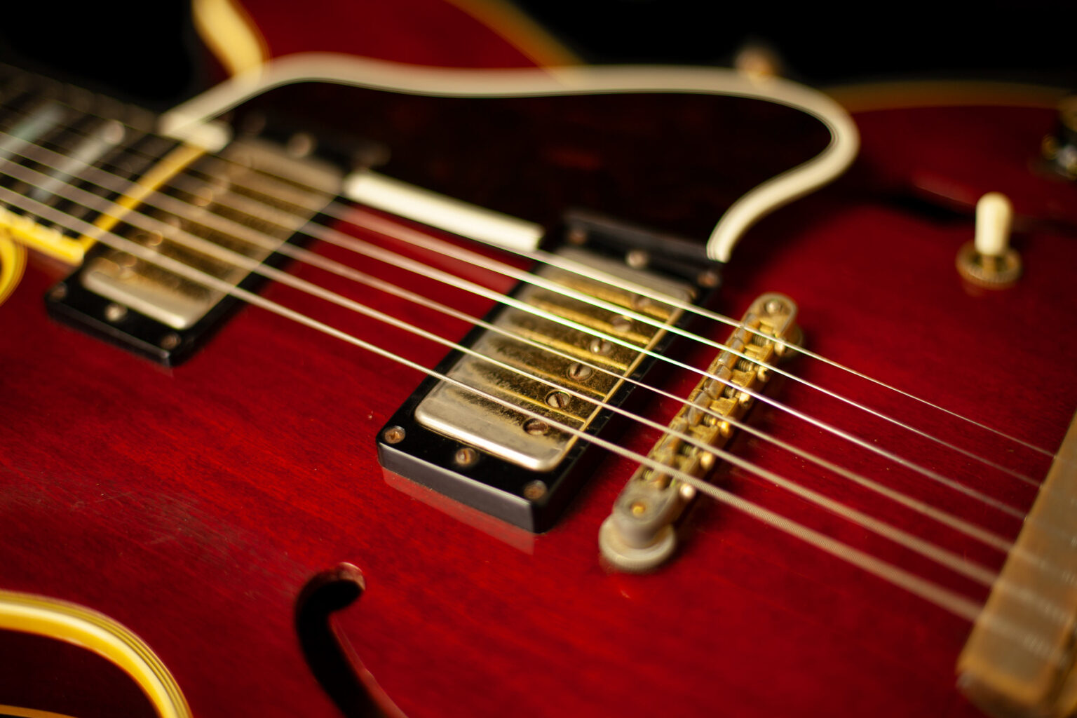 Gibson ES-355 TDC Maestro Lyra Vibrola Cherry 1966 - Image 9