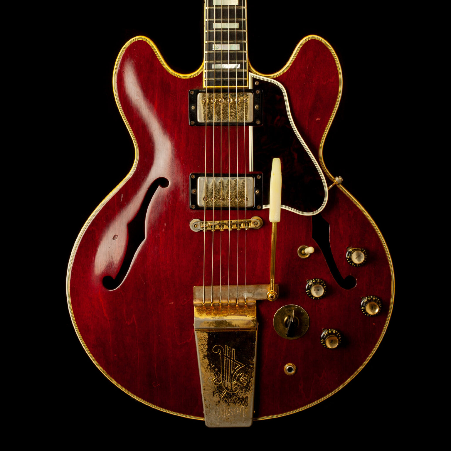 Gibson ES-355 TDC Maestro Lyra Vibrola Cherry 1966 - Image 2