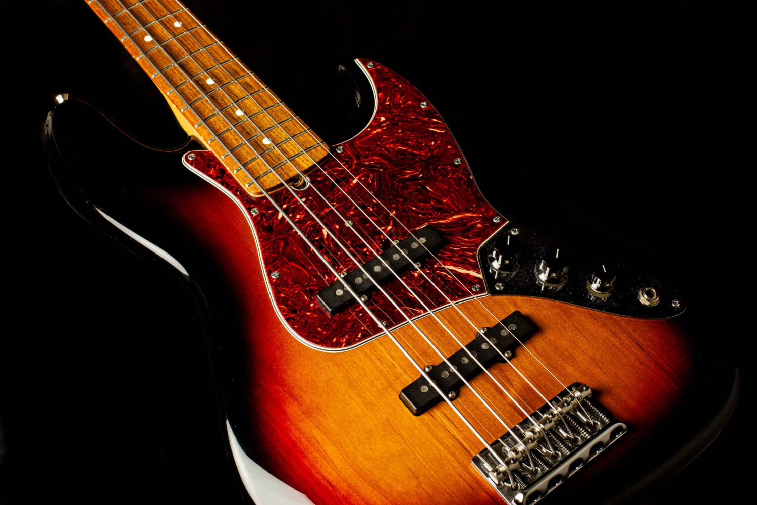 Fender American Standard Jazz Bass V 3-Tone Sunburst 2008 – Bild 3