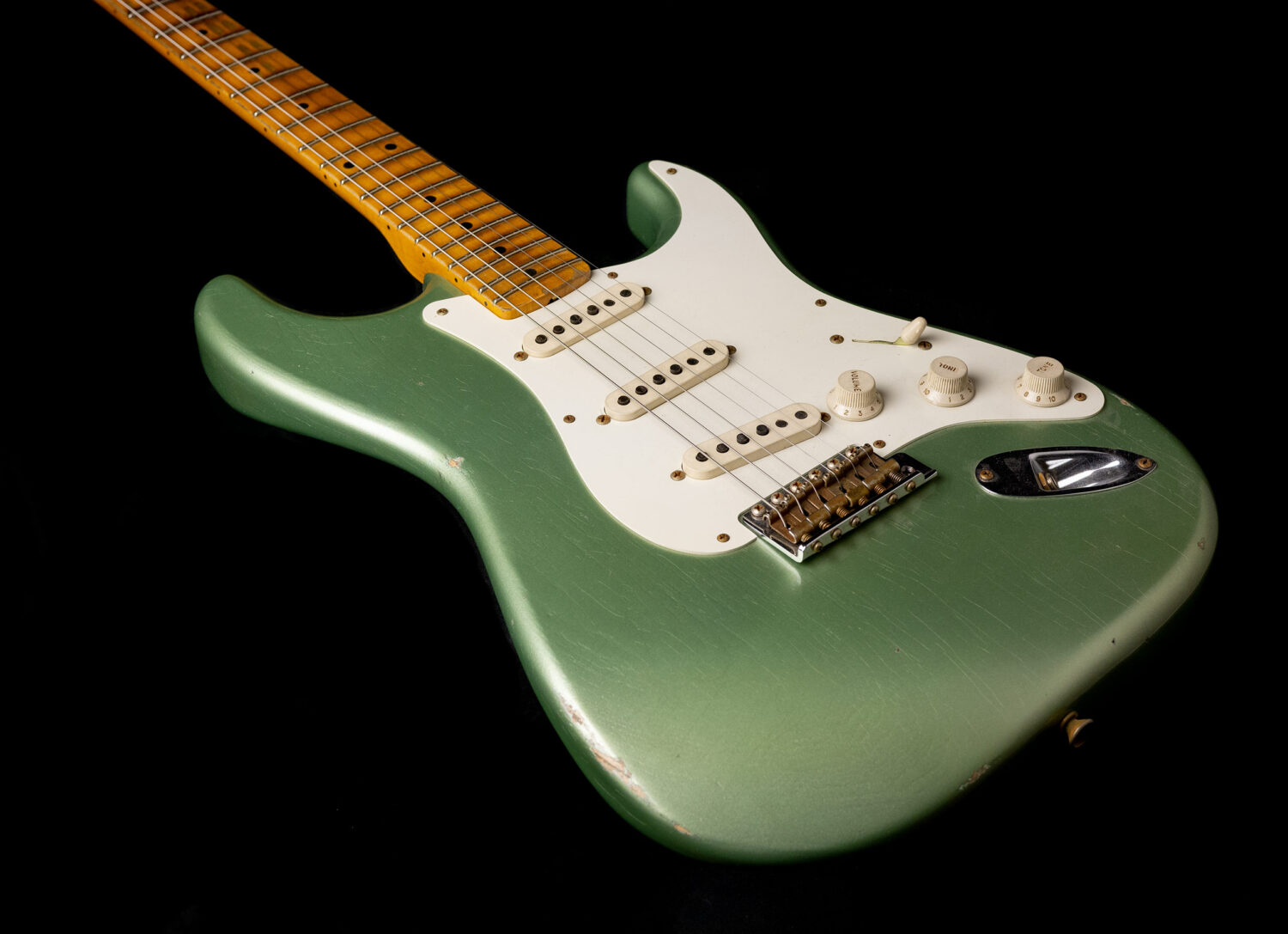 Fender Stratocaster '57 Faded Sage Green Metallic Relic – Bild 6