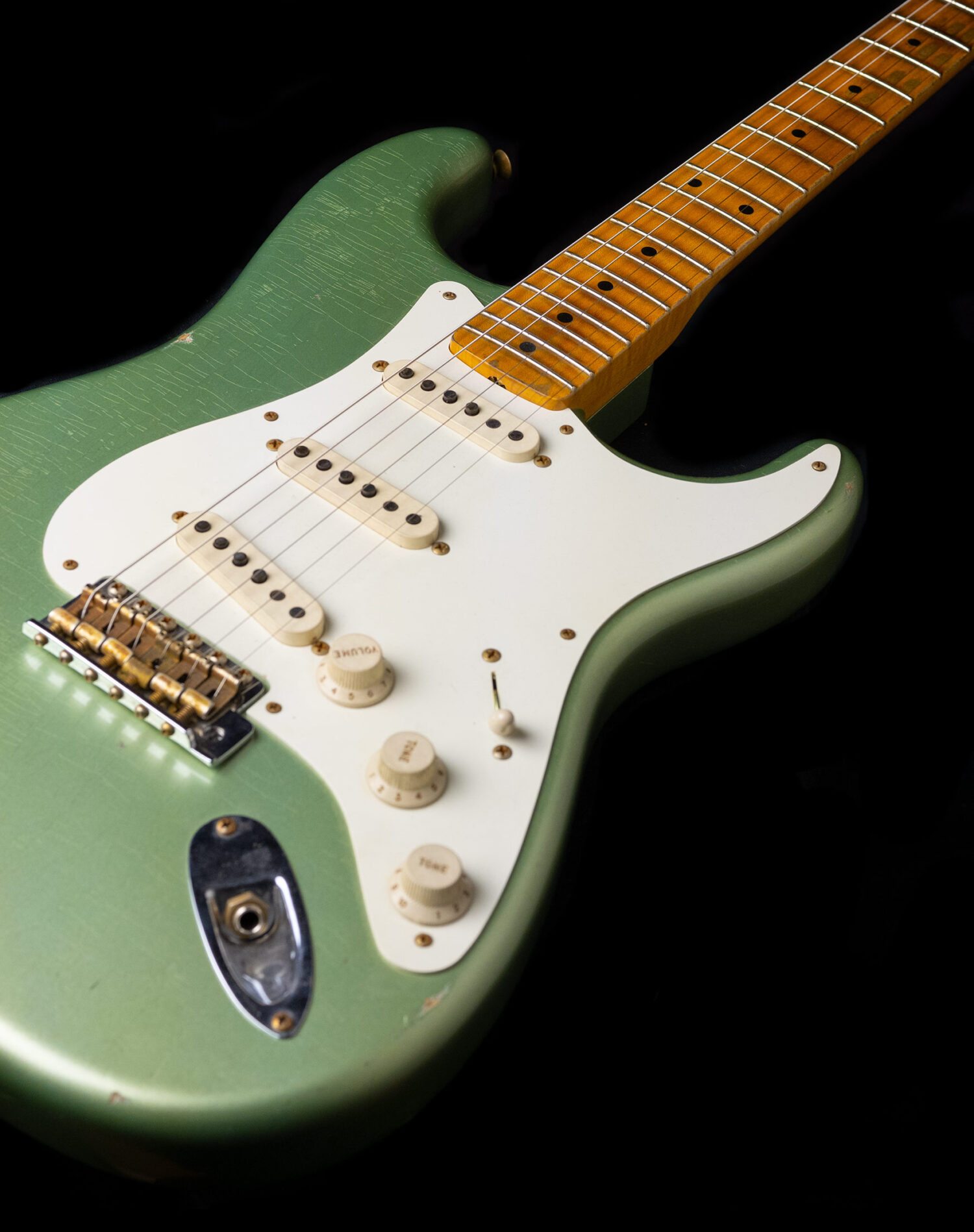 Fender Stratocaster '57 Faded Sage Green Metallic Relic – Bild 4