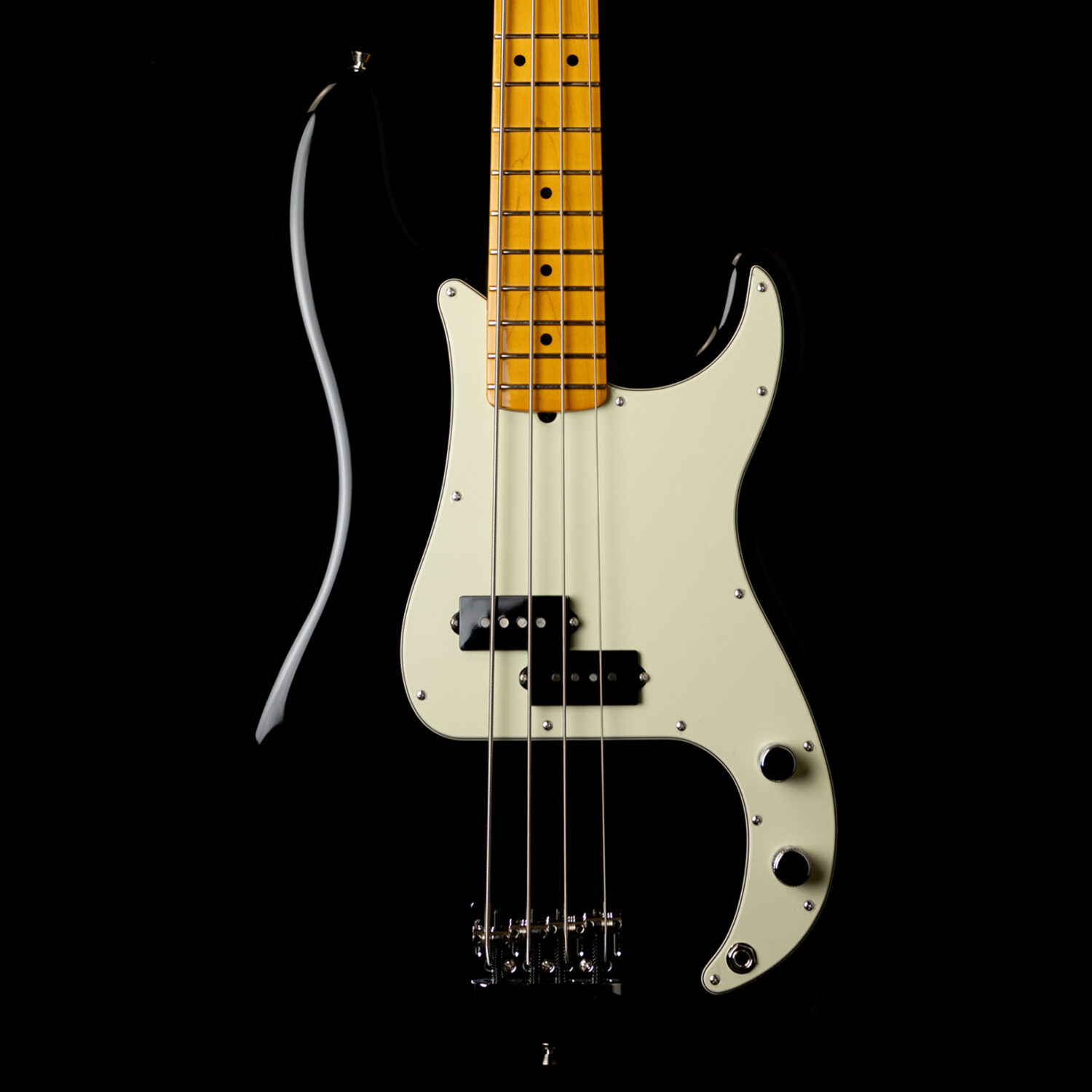 Fender Precision Bass American Professional II Black MN - Image 2