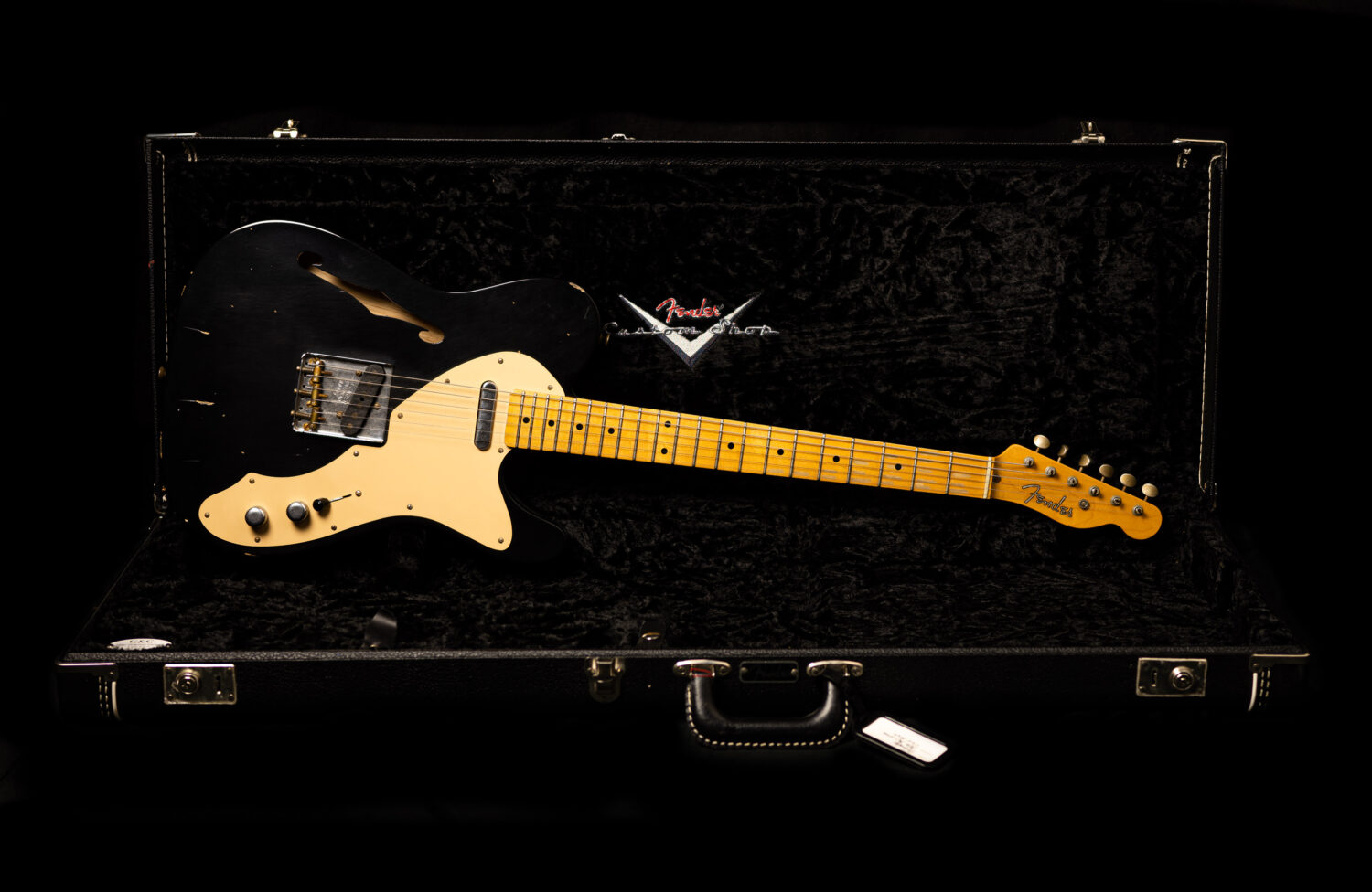 Fender Telecaster Thinline Custom Shop '52 Relic Black 2007 – Bild 3