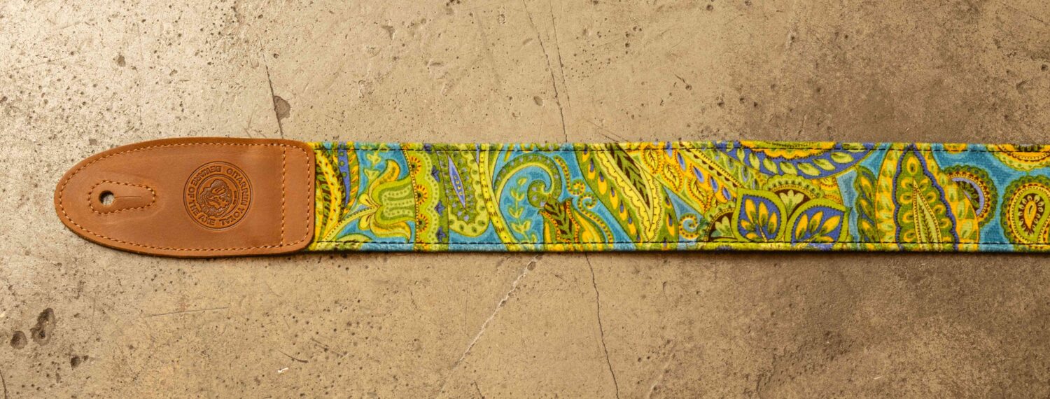 Bourbon Strap Velvet Aquamarine