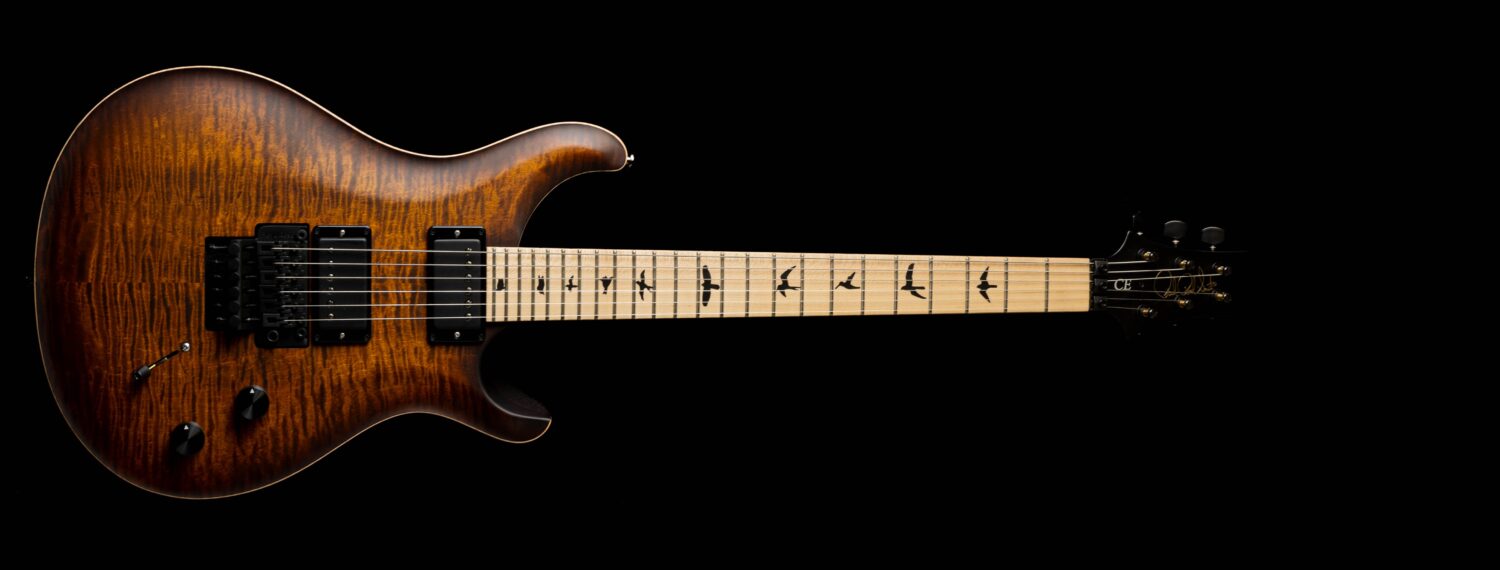 PRS DW CE24 Floyd Satin Burnt Amber Smokeburst