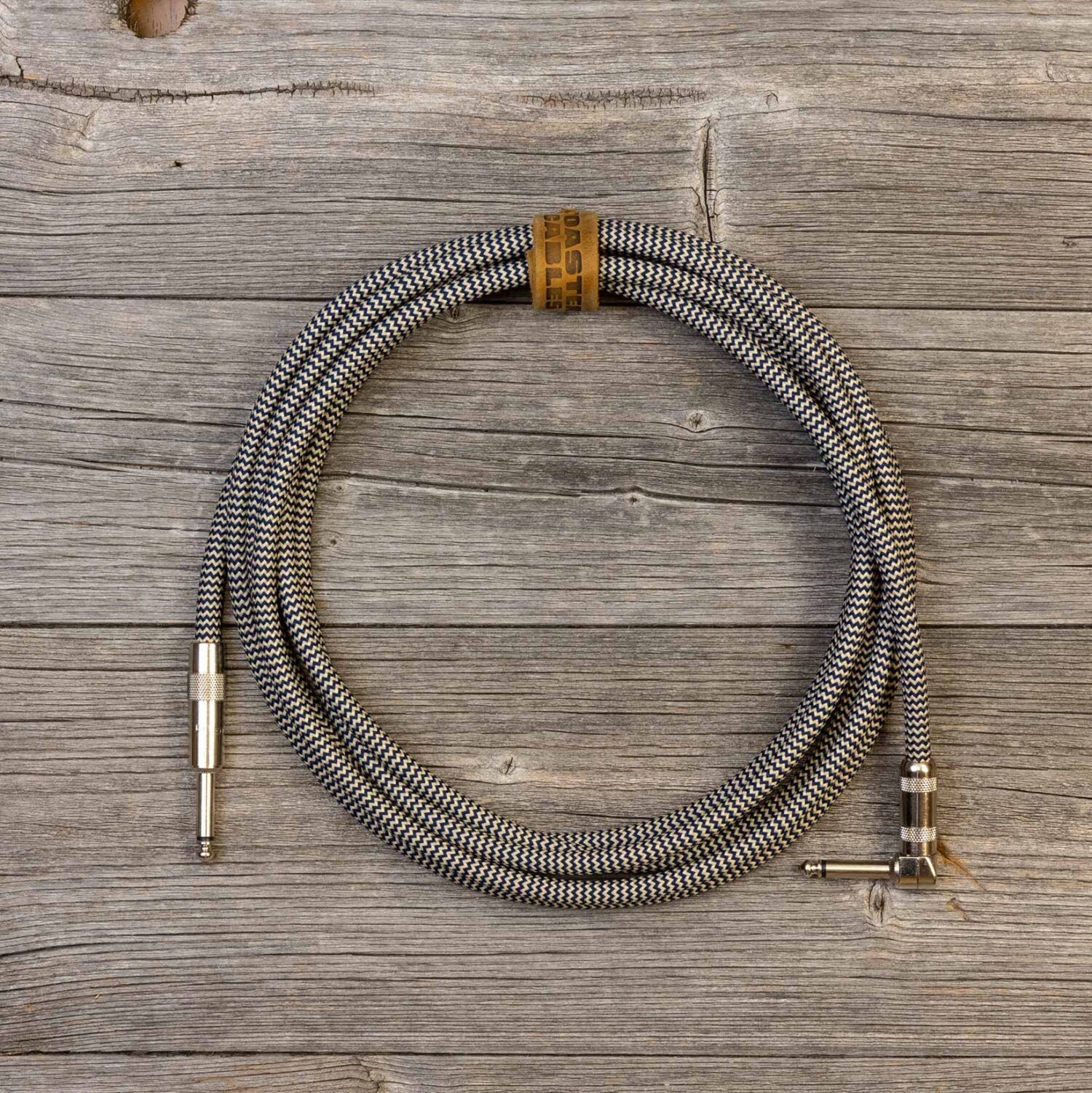Toaster Cables 4.8m Sand/Navy Zig Zag
