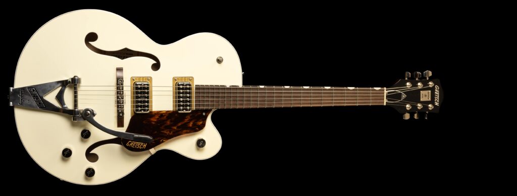 Gretsch G6118T Players Edition Anniverary Vintage White/Walnut Stain