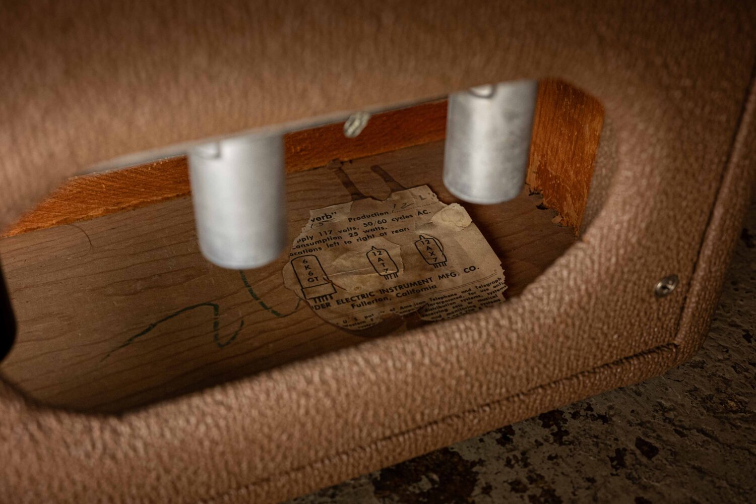 Fender Reverb Unit Brown Tolex 1963 – Bild 5