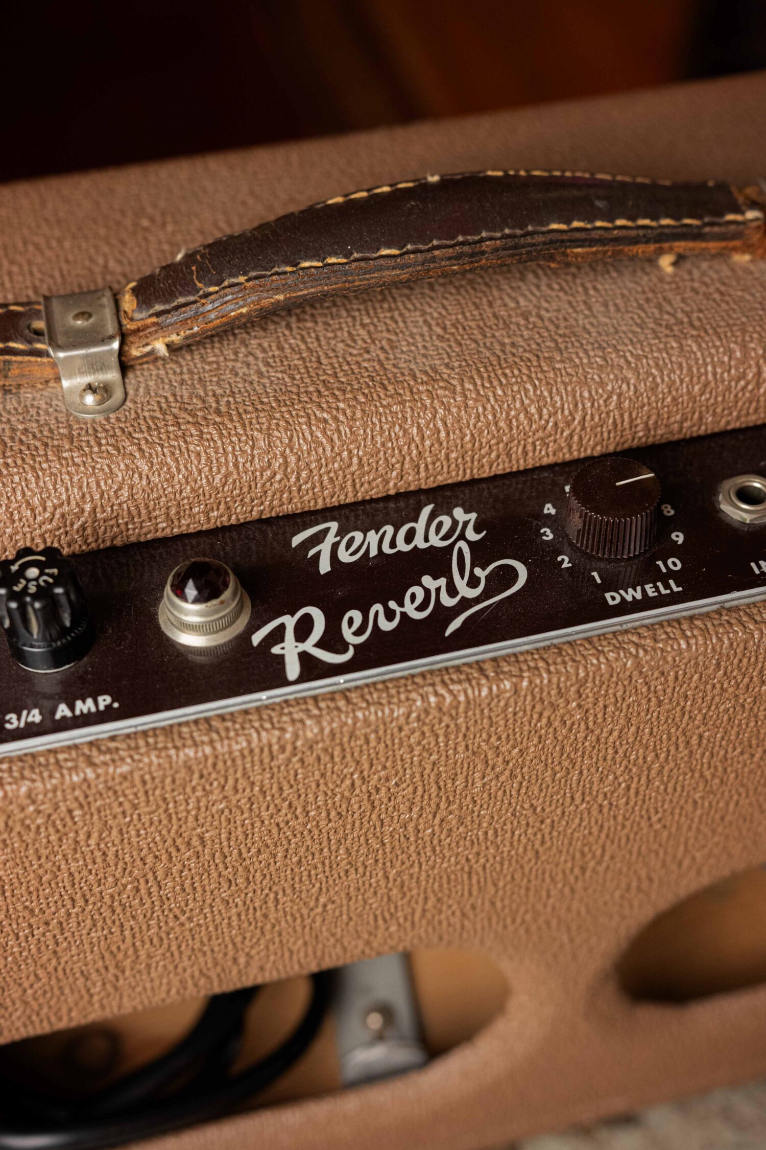 Fender Reverb Unit Brown Tolex 1963 – Bild 4