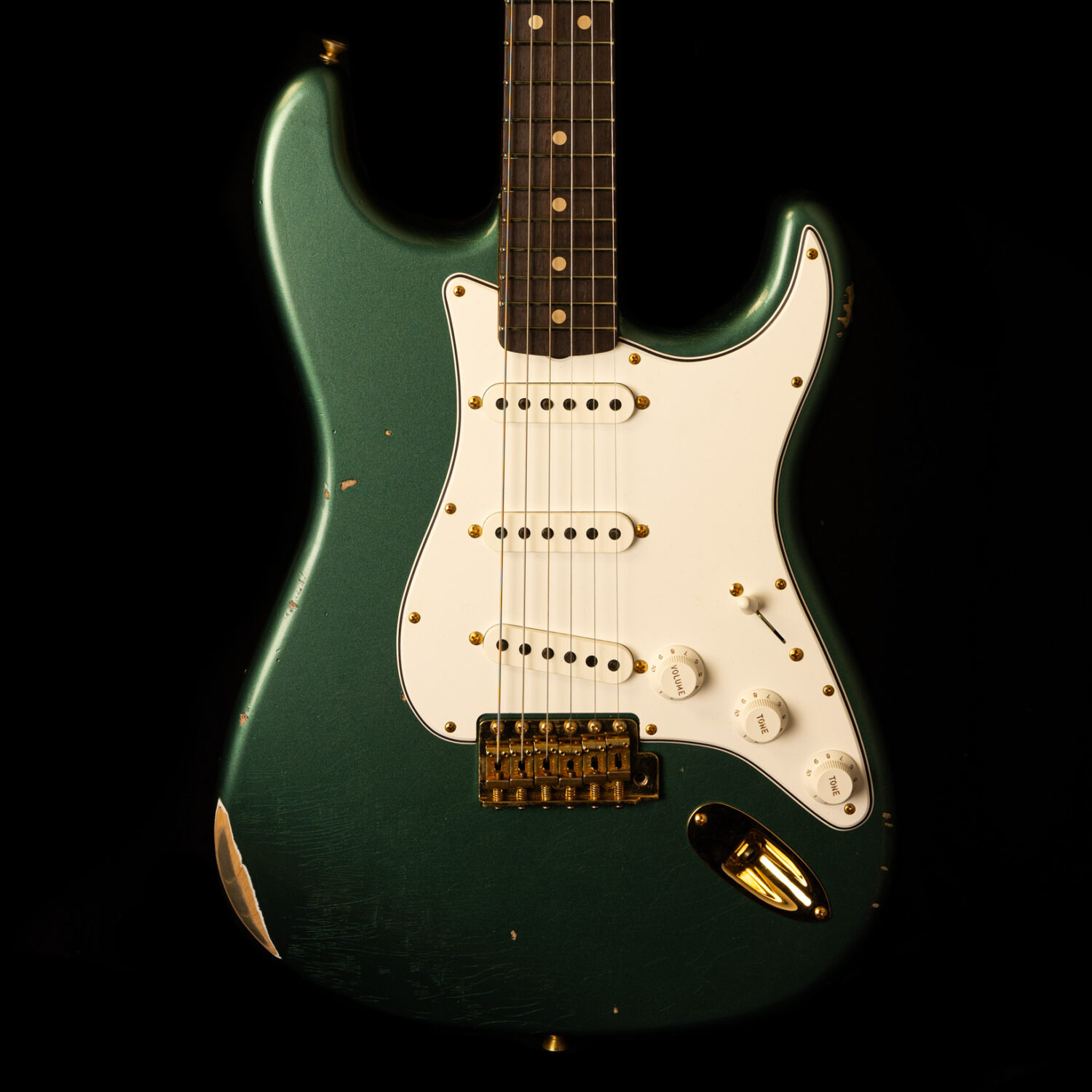 Fender Stratocaster '63 Sherwood Green Metallic Relic – Bild 2
