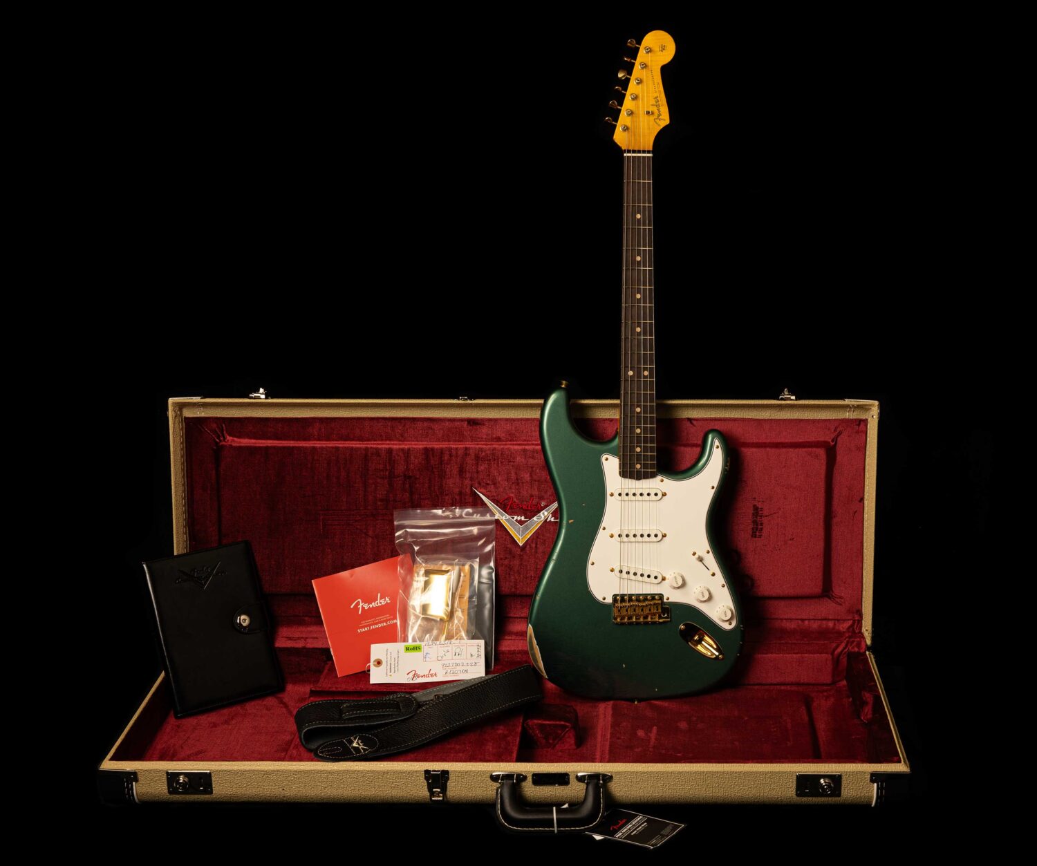 Fender Stratocaster '63 Sherwood Green Metallic Relic – Bild 8