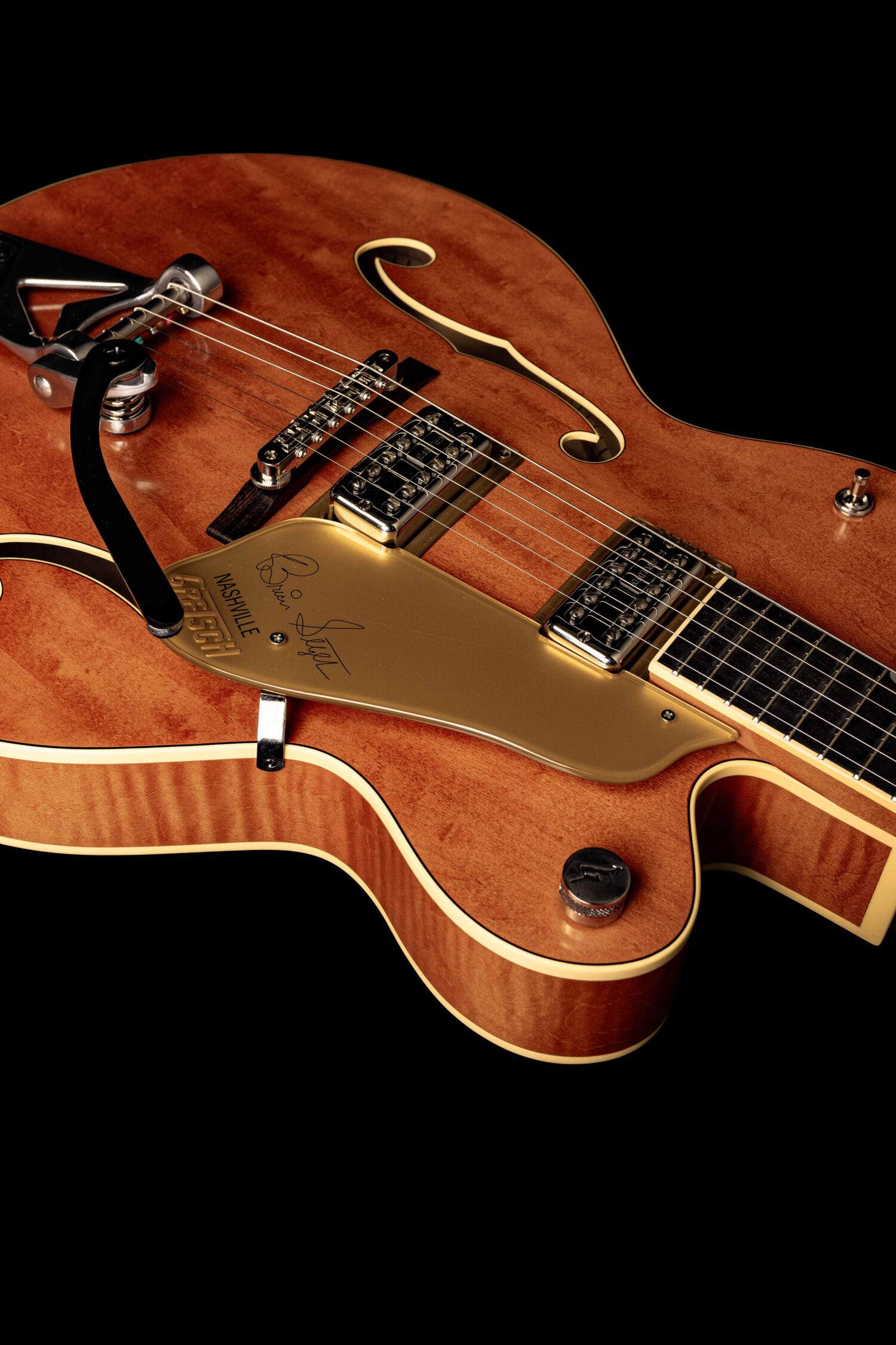 Gretsch G6120T-BSSMK Brian Setzer Signature Nashville '59 "Smoke" Smoke Orange - Image 7