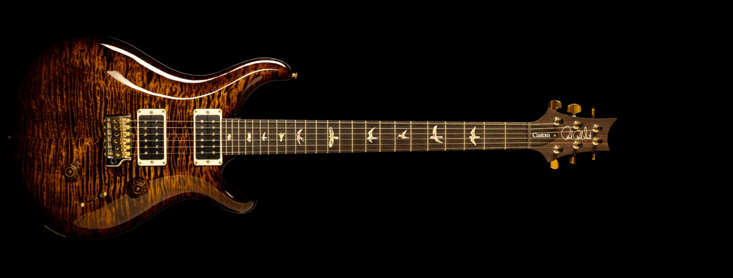 PRS Custom 24 10 Top Black Gold Burst