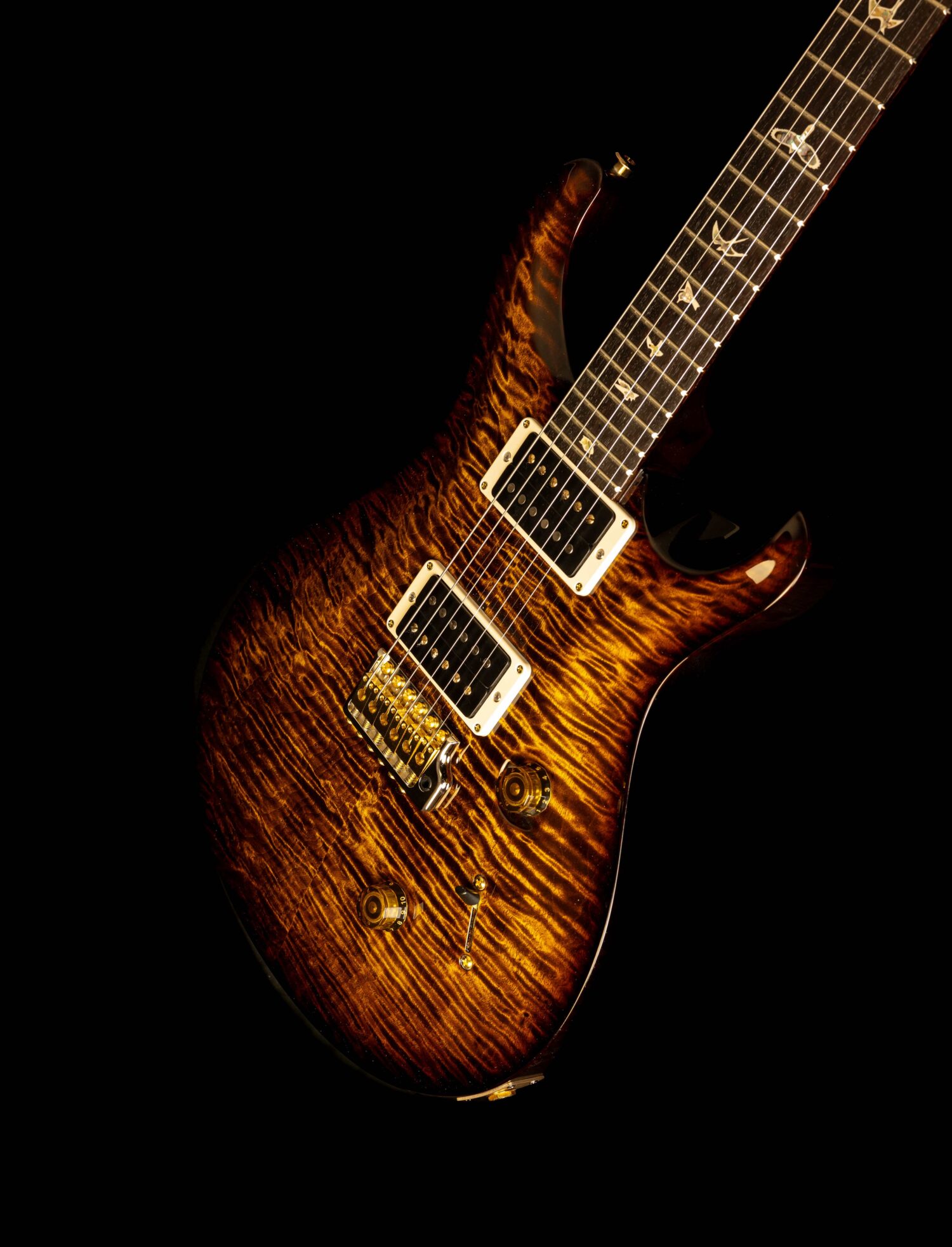 PRS Custom 24 10 Top Black Gold Burst – Bild 6