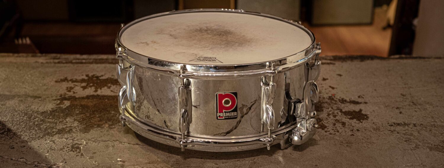 Premier 2000 Chrome Plated Steel Snare