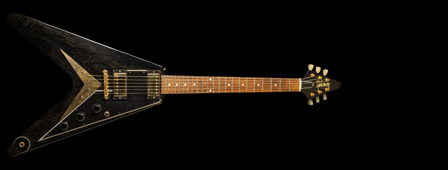 Gibson Flying-V Mahogany TV Black Gold 2017