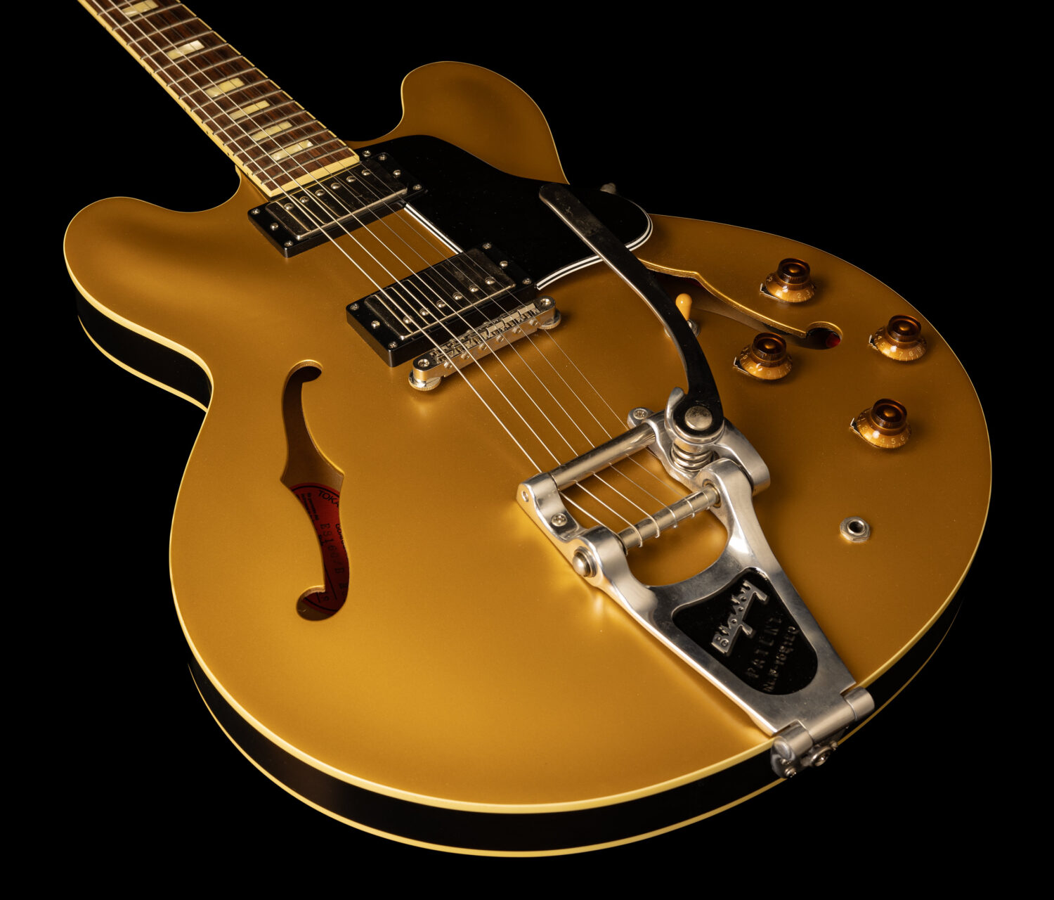 Tokai ES 160 Gold Satin Dark Back Bigsby – Bild 6