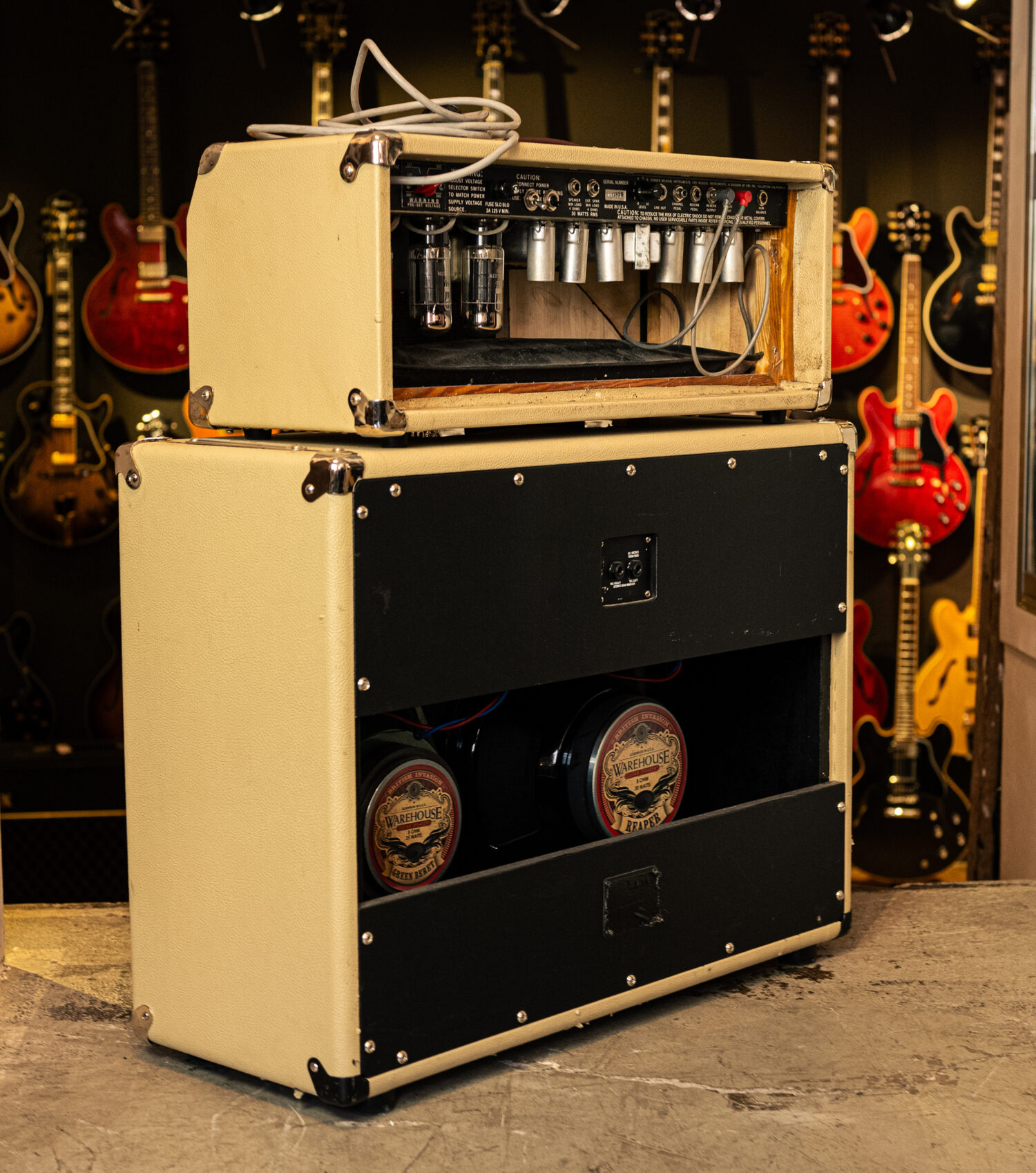 Fender Vibrolux Piggyback Blonde 80's – Bild 10