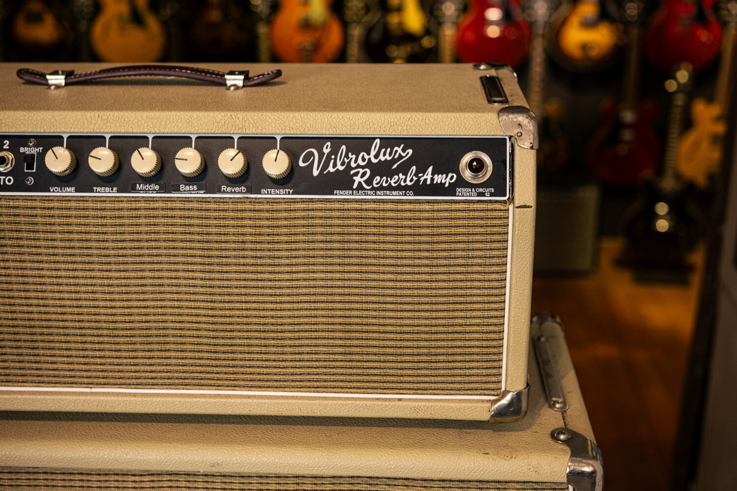 Fender Vibrolux Piggyback Blonde 80's – Bild 4