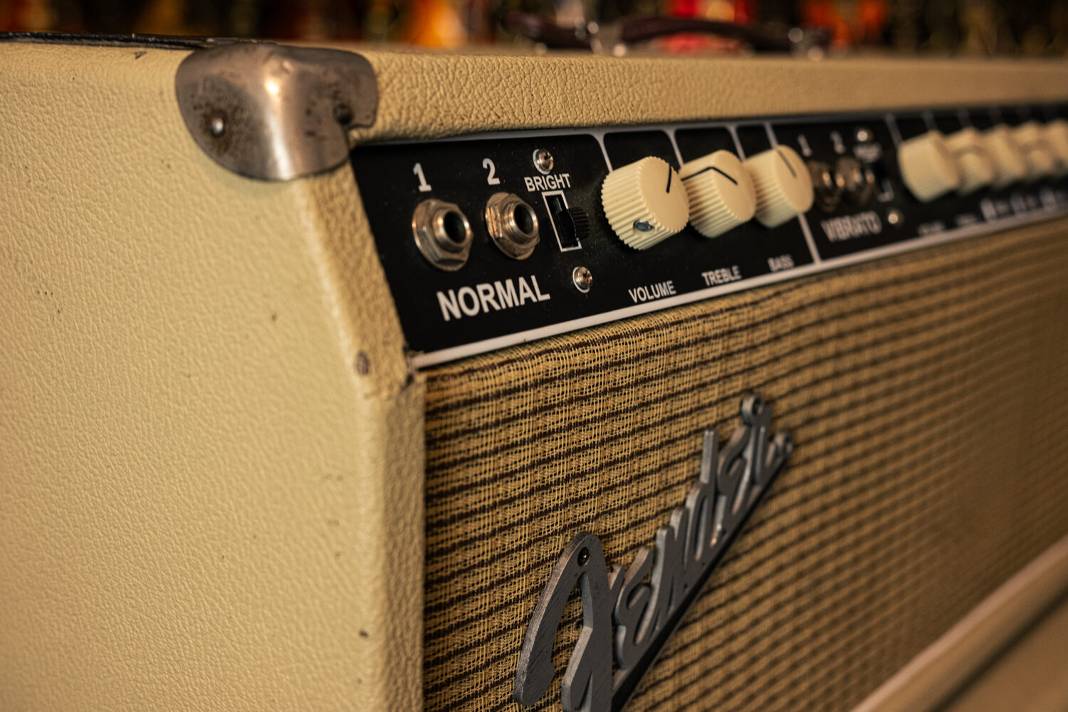 Fender Vibrolux Piggyback Blonde 80's – Bild 7